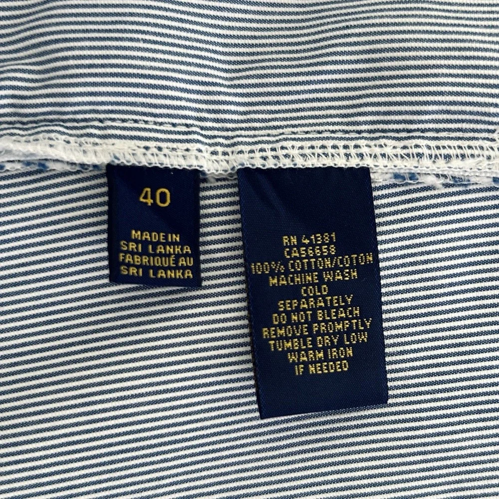 Polo by Ralph Lauren Men's 40 Blue Multi 100% Cotton 6